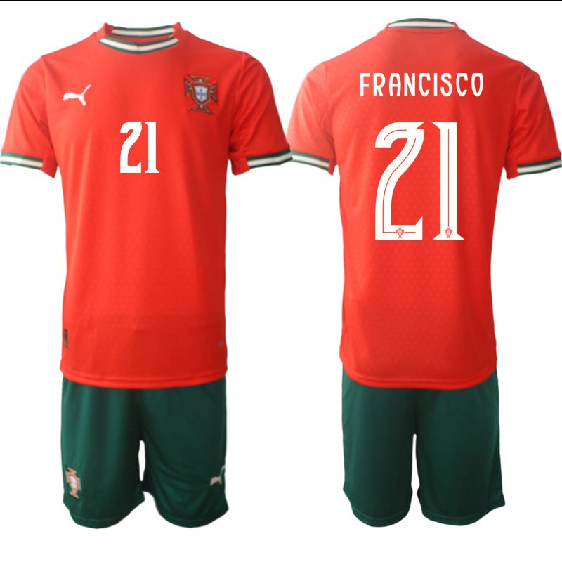 Men 2025-2026 Season Portugal home red #21 Soccer Jersey